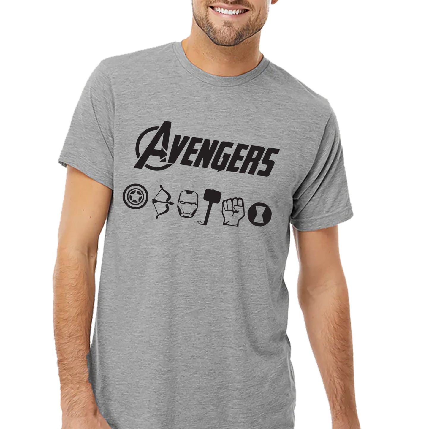 Camiseta de los símbolos de los vengadores