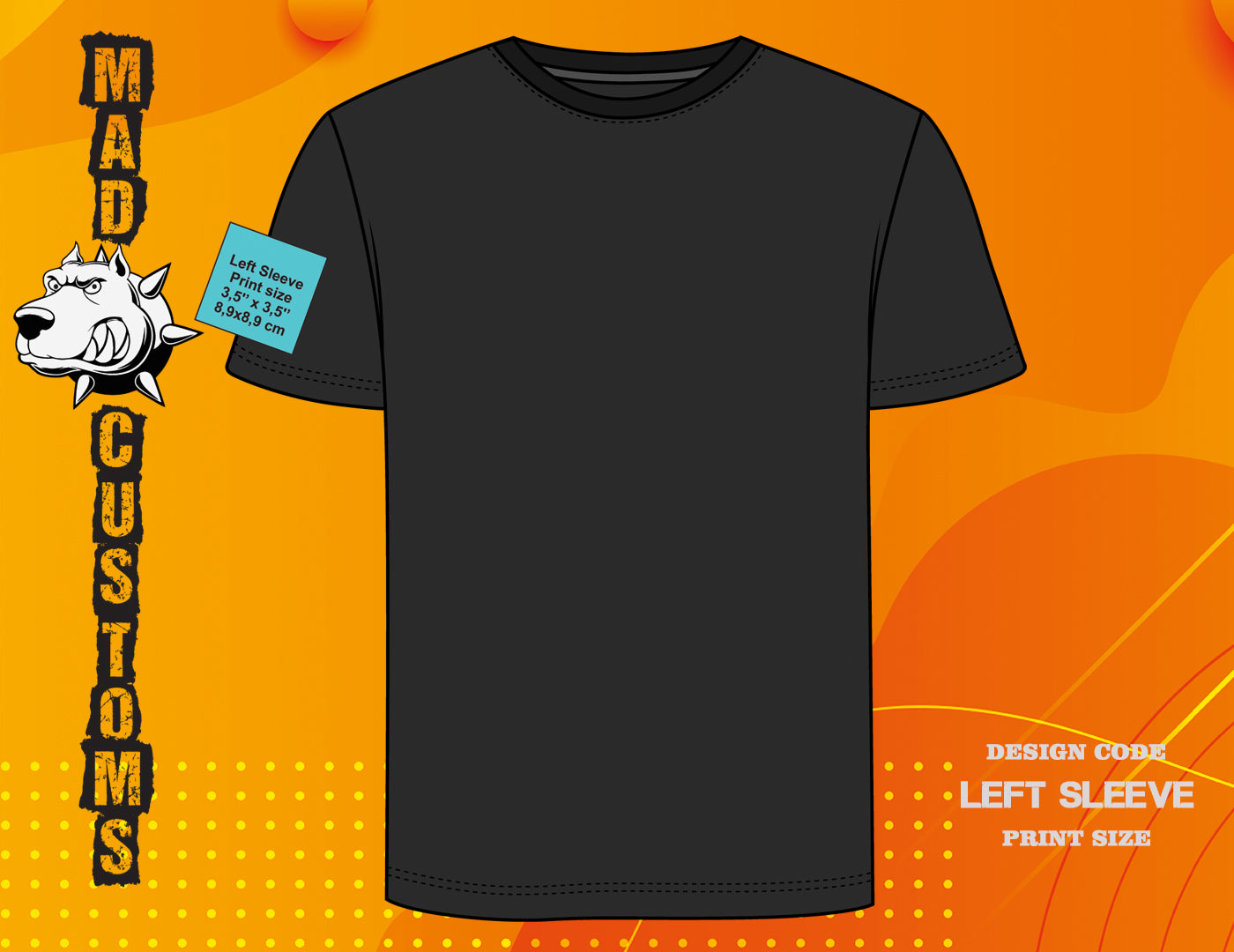Left Sleeve DTF Pet Film Printing