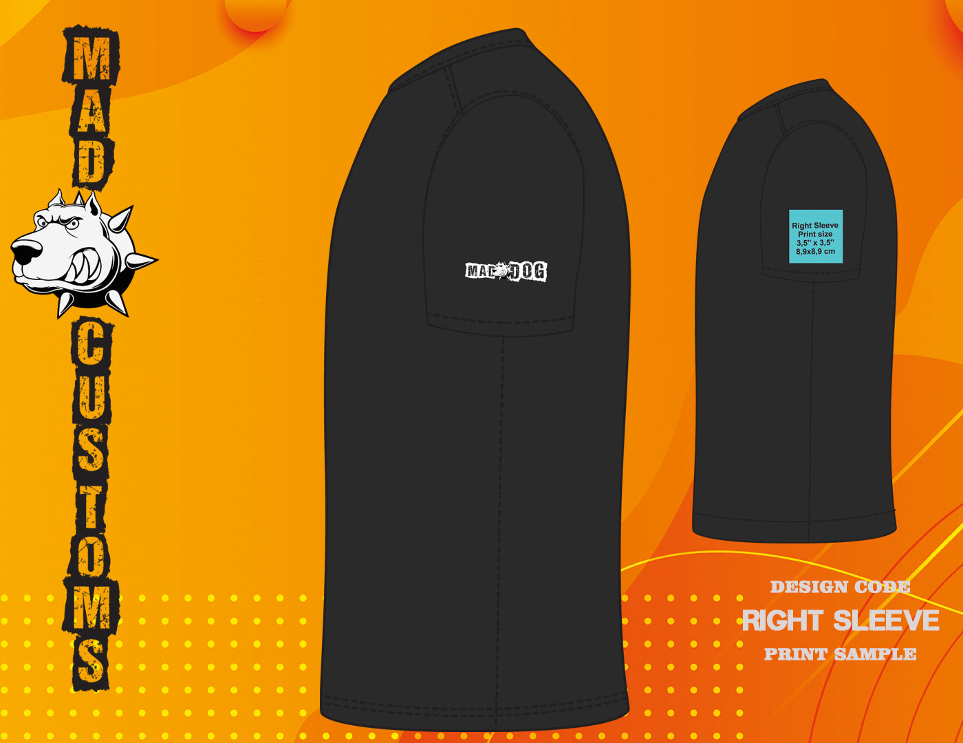 Right Sleeve DTF Pet Film Printing