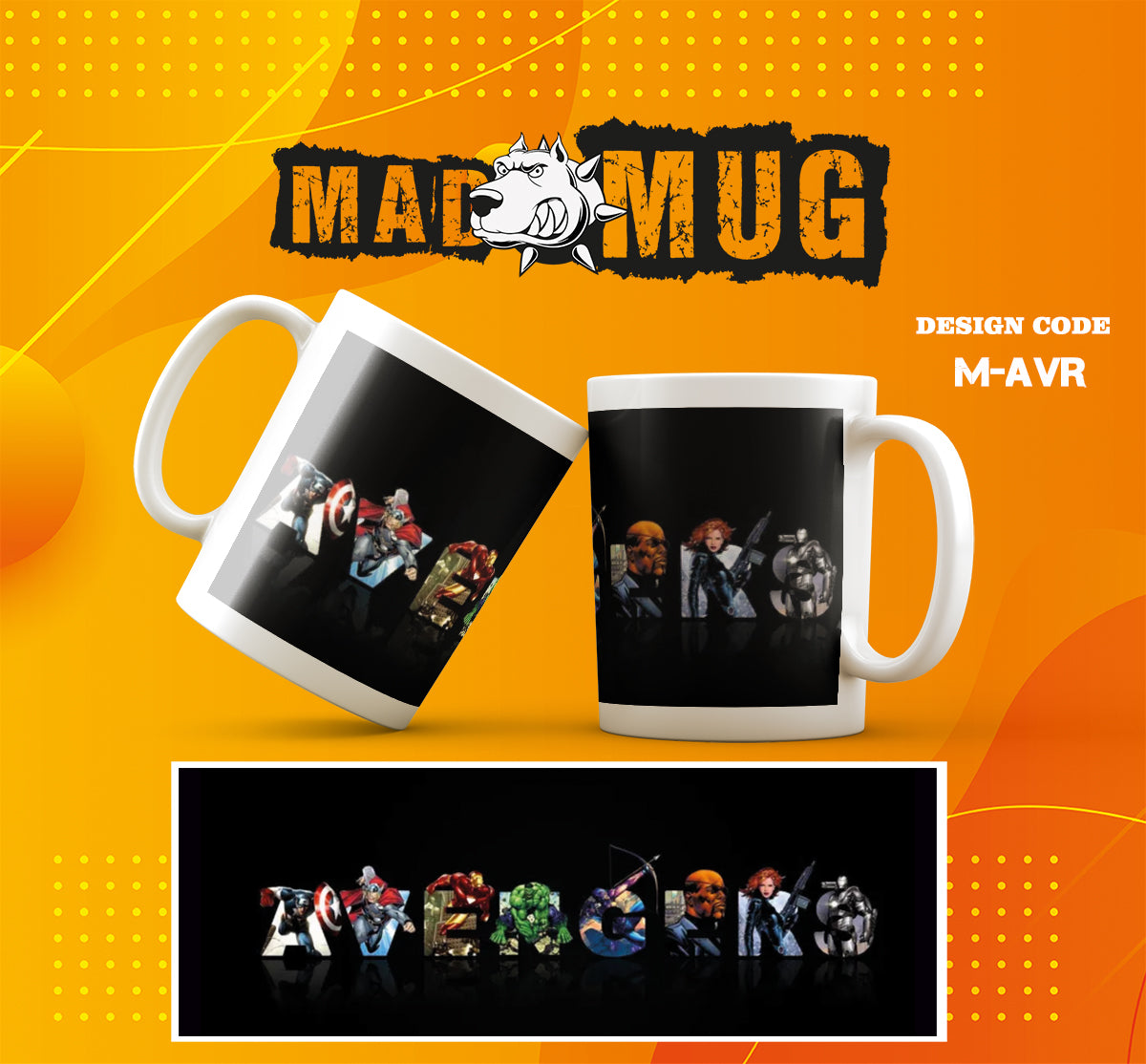 Avengers With Heros Mug