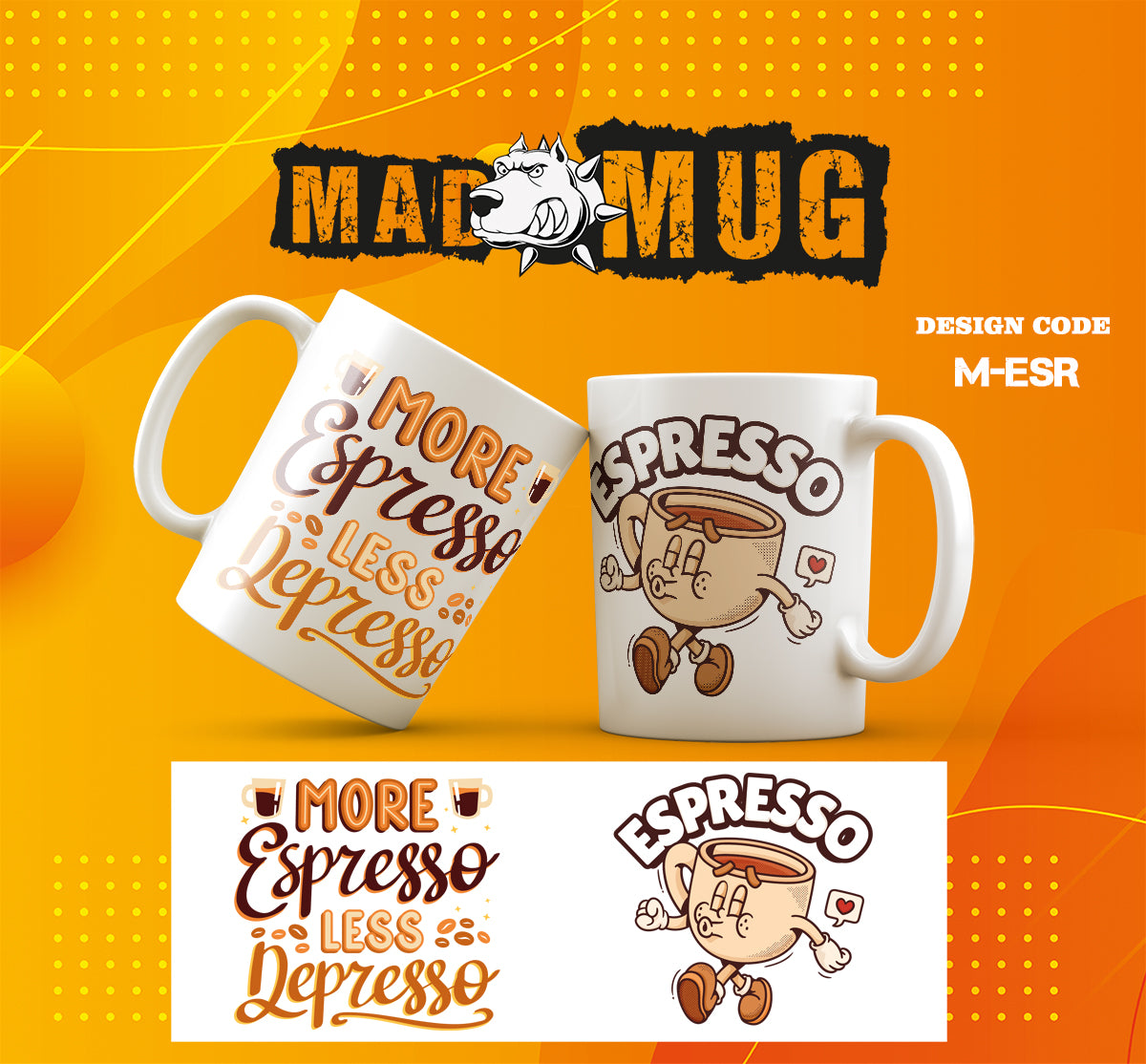 Happy Espresso Man Mug